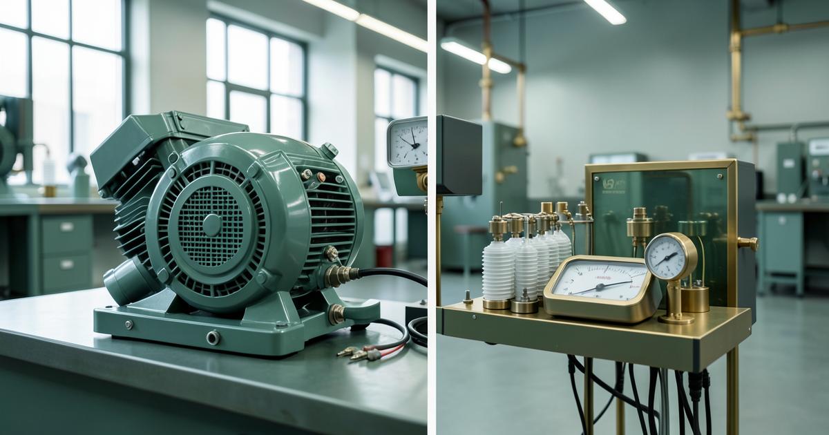 Motor elétrico e equipamento de compensação de energia reativa