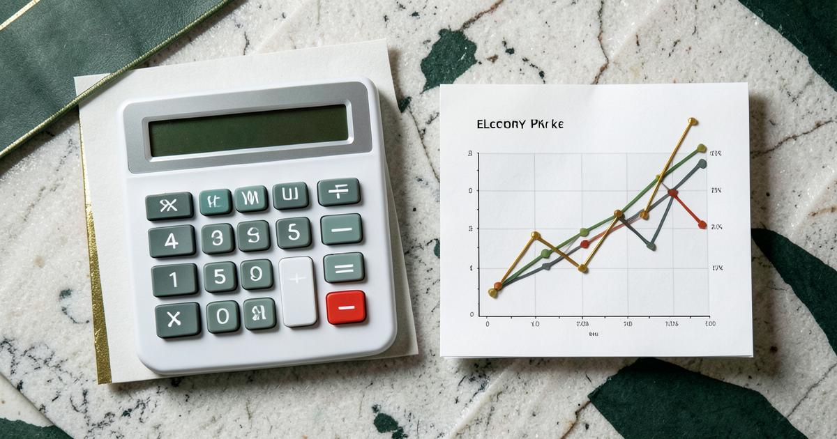 Calculadora e gráfico usados para comparar preços de eletricidade